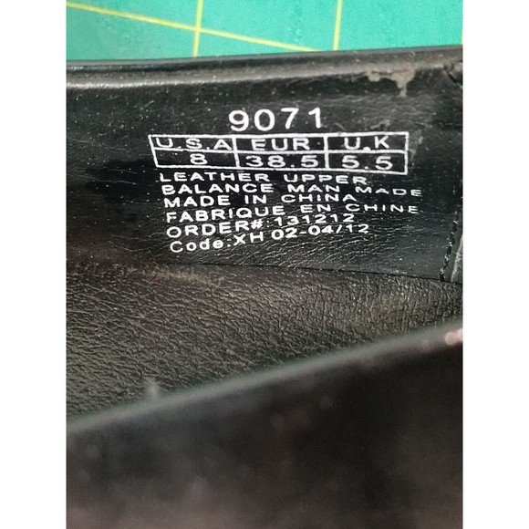 Shoes For Crews Wm. 8 Black Patent Leather Air Clogs Slip & Oil Resistant Soles - Picture 8 of 8